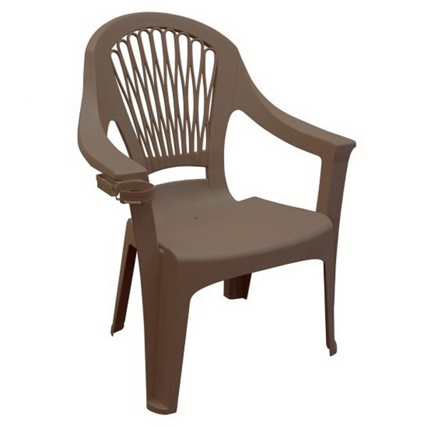 Big Easy 8260-60-3700 High-Back Chair, 30.36 in W, 26.43 in D, 38.57 in H, Polypropylene, Earth Brown
