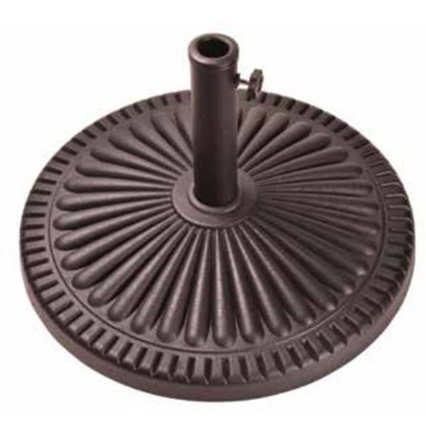 Envirostone Veranda 60480A Umbrella Base, 13.58 in H, Round, Resin, Bronze