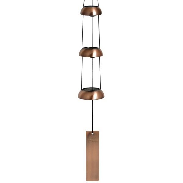 Woodstock Chimes TB3C Temple Bell, Steel, Antique Copper, Hanging Mounting