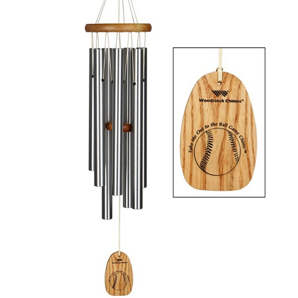 Signature TMOC Wind Chime, Aluminum/Wood, Silver