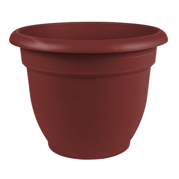 AP1212 Planter, 10.1 in H, 13 in W, Plastic, Union Red, Matte