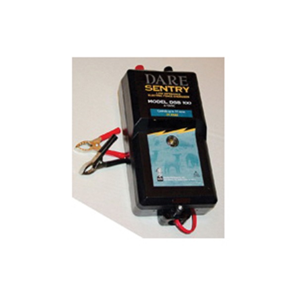 Dare SENTRY DSB 100 Battery-Powered Electric Fence Energizer, 0.25 J Output Energy, 12 V, 10 mile Fence Distance