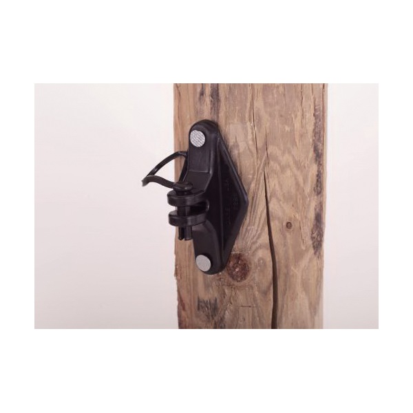 Dare 2249-25 Pin-Lock Insulator, Carbon/HDPE, Black, Nail Mounting