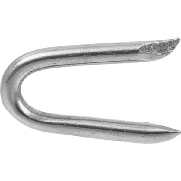 Fence Staple, Hillman, 1-1/4 in L, Hot-Dipped Galvanized, #9, 50 lbs - 2