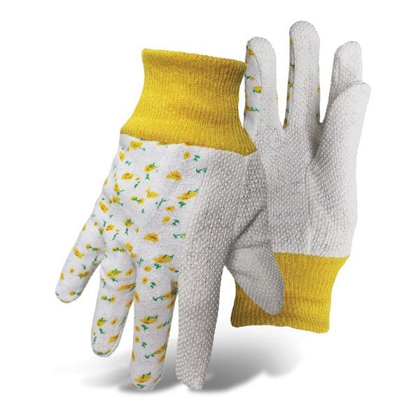 Boss 718 Kid's Garden Gloves, One-Size, Knit Wrist Cuff, Cotton/Jersey, Assorted - 2