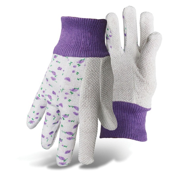 Boss 718 Kid's Garden Gloves, One-Size, Knit Wrist Cuff, Cotton/Jersey, Assorted - 4