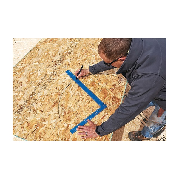 Empire True Blue Series E1190 Laser Etched Framing Square, 1/8, 1/10, 1/12, 1/16 in Graduation, Aluminum