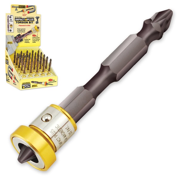 IVY Classic 45852 Double-Ended Torsion Bit, #2 Drive, Phillips Drive, 2-9/16 in L, Steel