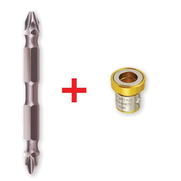 IVY Classic 45852 Double-Ended Torsion Bit, #2 Drive, Phillips Drive, 2-9/16 in L, Steel