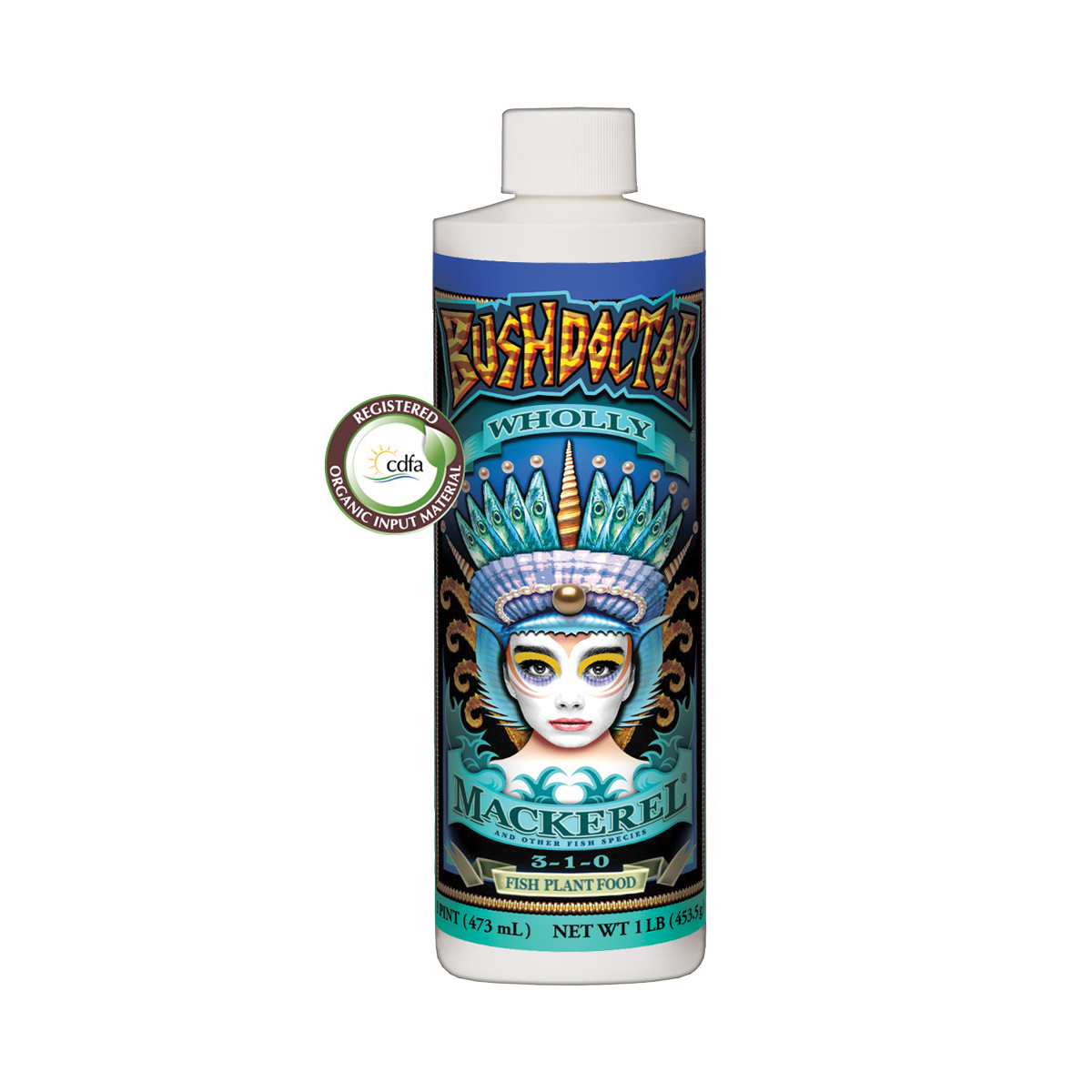 Wholly Mackerel 794308 Fish Fertilizer, 1 pt, Liquid, 3-1-0 N-P-K Ratio