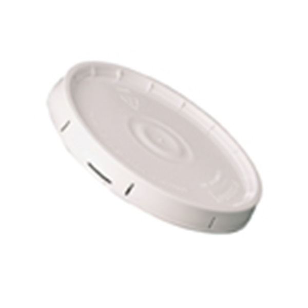 Leaktite 5GLD Pail Lid, Plastic, White, For: 3-1/2 and 5 gal Pails