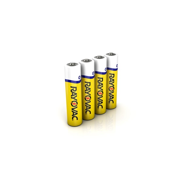 Rayovac 3AAA-4F Heavy-Duty Battery, 1.5 V Battery, AAA Battery, Zinc Carbon