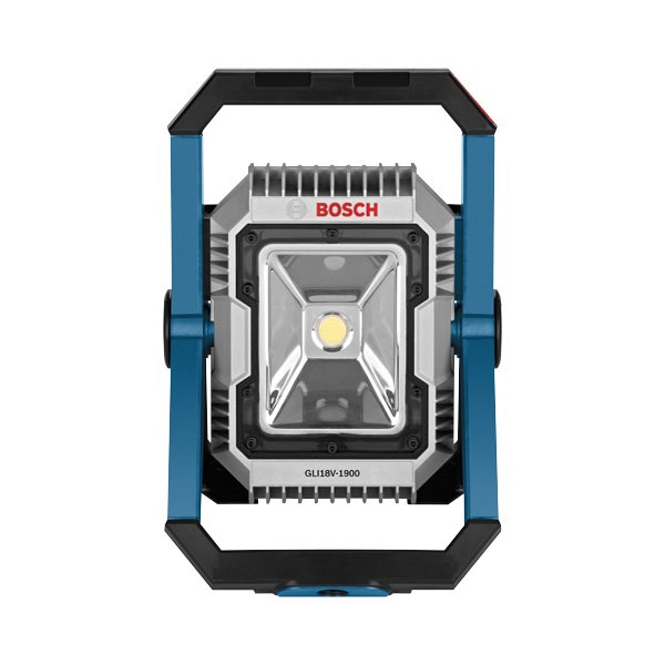 Bosch GLI18V-1900N Flood Light, 18 V, Lithium-Ion Battery, 1-Lamp, LED Lamp, 1900 Lumens Lumens, Blue