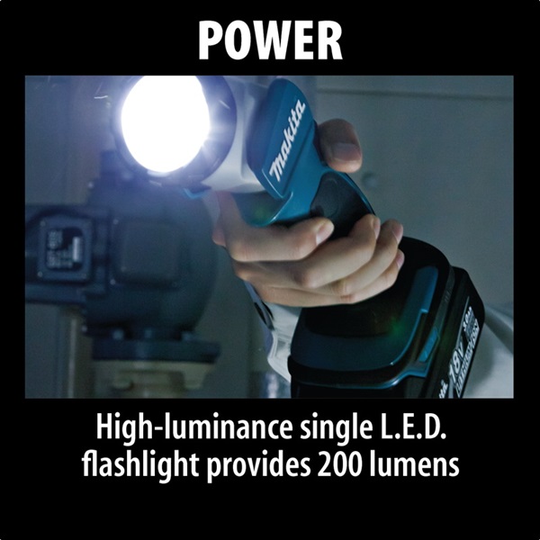 Makita DML802 Flashlight, 5 Ah, Lithium-Ion Battery, LED Lamp, 160 Lumens - 3