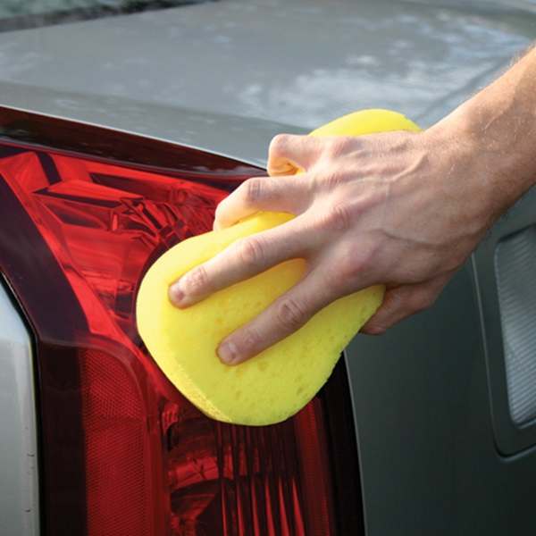 DETAILER'S CHOICE 9-3 Bone Sponge, 8-3/4 in L, 5 in W, 3-1/2 in Thick, Yellow - 3