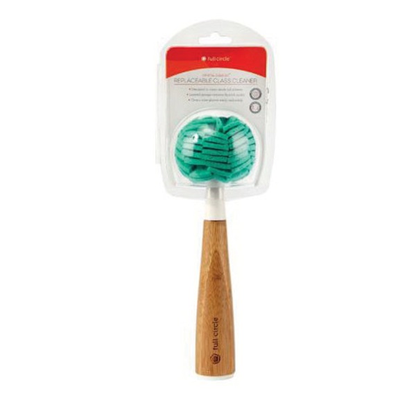 Full Circle Crystal Clear 2.0 Series FC14109 Glass Cleaner Sponge, Bamboo Handle - 2