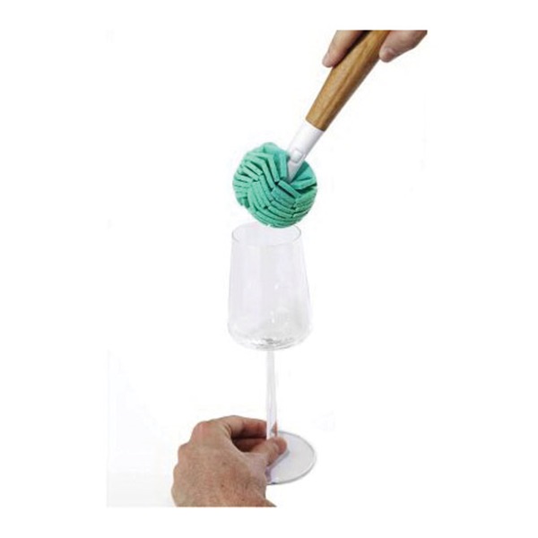 Full Circle Crystal Clear 2.0 Series FC14109 Glass Cleaner Sponge, Bamboo Handle - 4