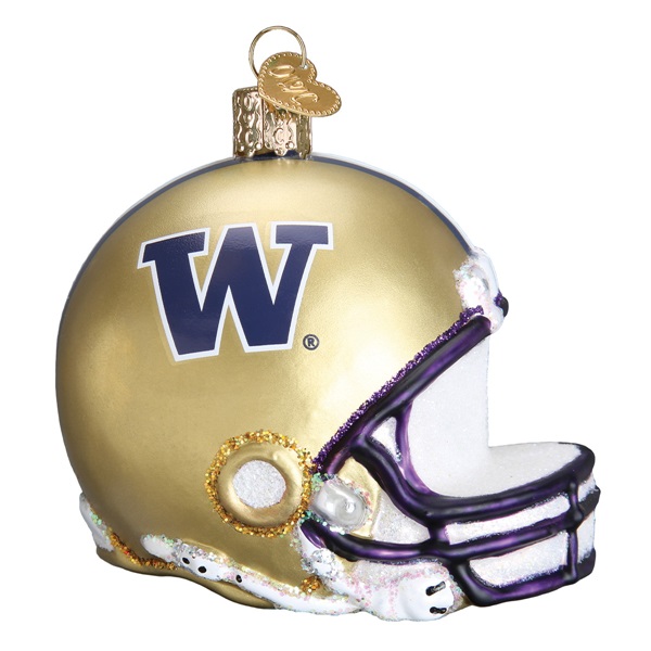 Old World Christmas 61417 Washington Helmet Ornament, 3 in H, Glass - 2