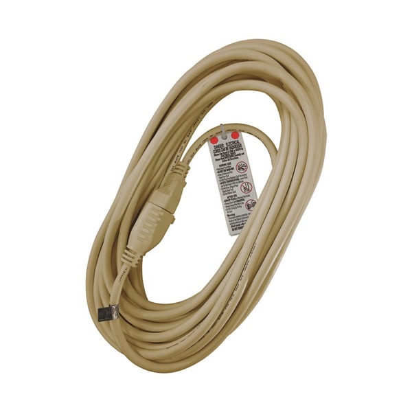 ACE OUSJT163025BE Extension Cord, 16 AWG Cable, 25 ft L, 13 A, 125 V, Beige - 2