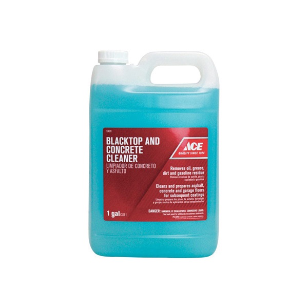 ACE 361A-GFN4 Blacktop and Concrete Cleaner, Liquid, Bland, Light Blue, 1 gal, Jug - 1