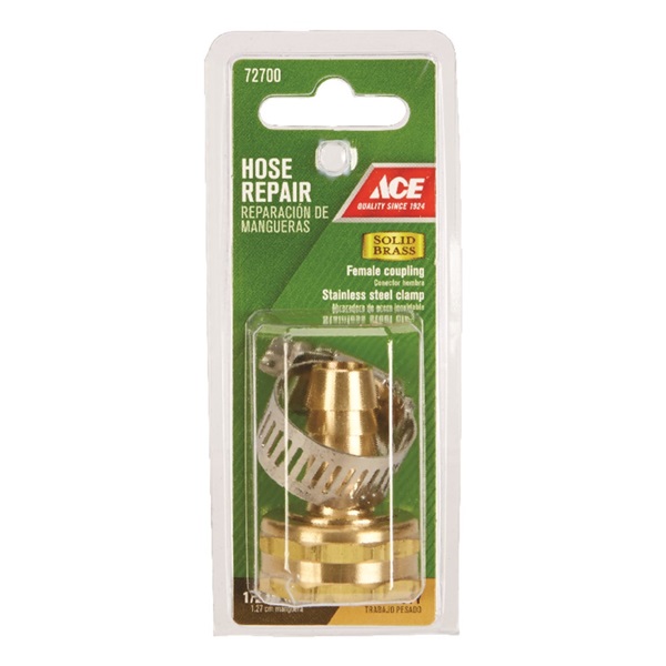 1/2 In, Ace, Hose Barb, 3/4 in, FHT, Brass, repair - 2
