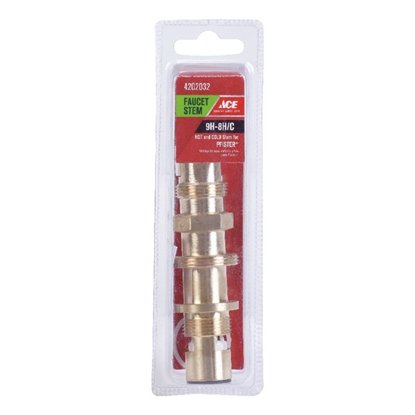 ACE A005850B Faucet Stem, Brass, 5.28 in L, For: Price Pfister Bath Series 01, Verve, Windsor Tub/Shower Faucets - 1
