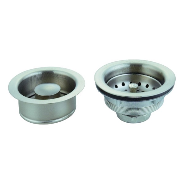 Strainer And Disposal Flange Set, Ace, Brushed Nickel - 2