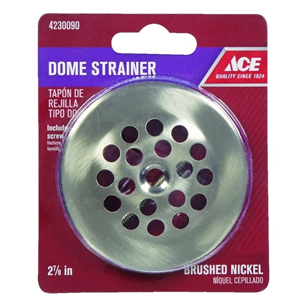 ACE ACE5064BN Dome Strainer, 2-7/8 in Dia, Brushed Nickel - 1