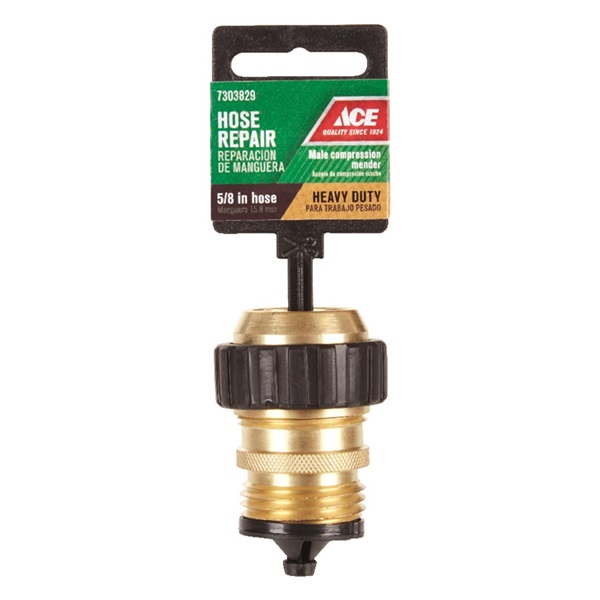 ACE 58369A Hose Mender, 5/8 in, Male Threaded, Brass - 2