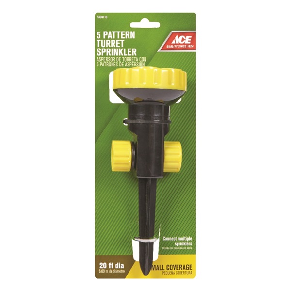 ACE 98077 Turret Sprinkler, 10 ft, Adjustable, Plastic - 2
