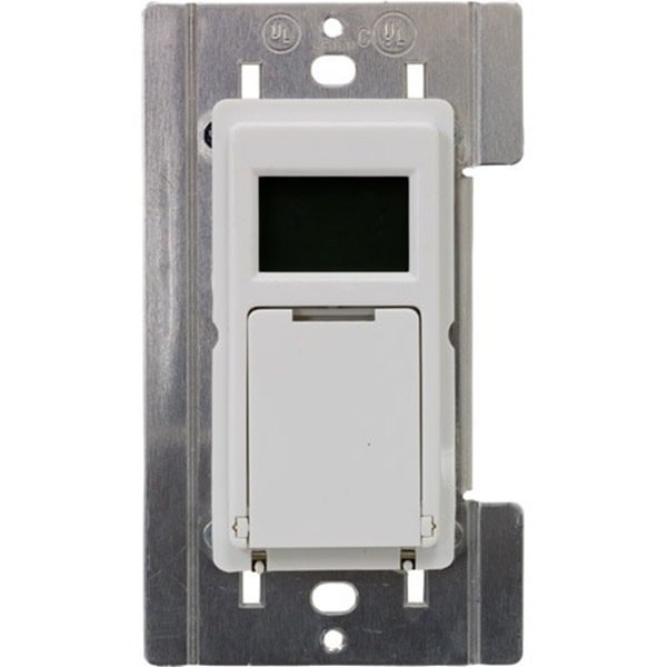 GE 15312 Digital Timer, 20 A, 120 VAC, 7 days Time Setting, 7 On/Off Cycles Per Day Cycle, Almond/White
