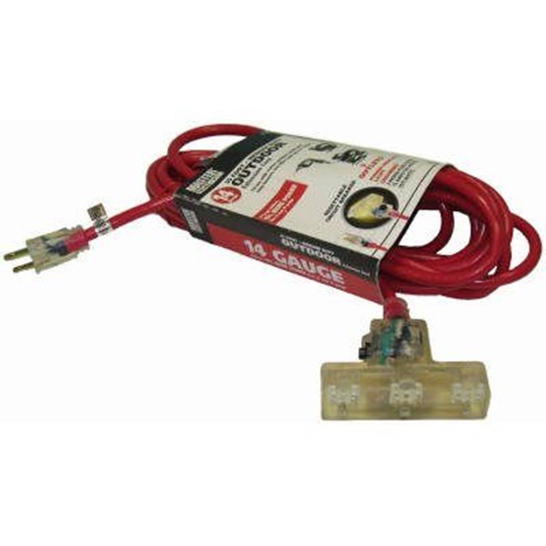 Master Electrician CTL-100M Extension Cord, Female, 100 ft L, 13 A, Red