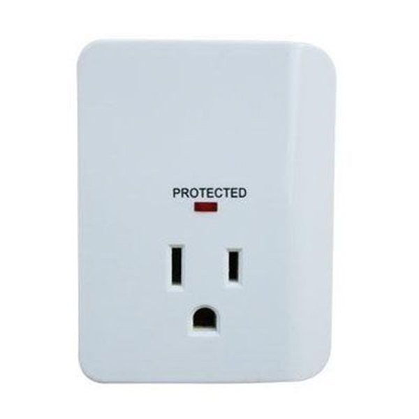 Master Electrician CT-042 Single Power Outlet Surge Tap, White