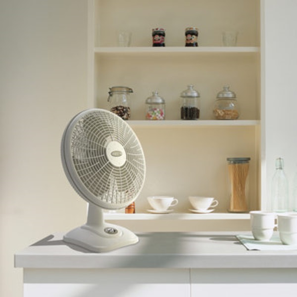 Lasko 2506 Table Fan, 3-Speed, White - 3