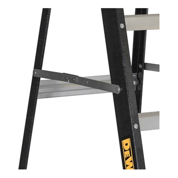 DeWALT by Louisville DXL3210 Series DXL3210-04 Step Ladder, 4 ft H, Type II Duty Rating, Fiberglass, 225 lb