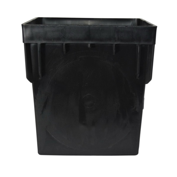 900 Double Catch Basin, 9-1/2 in L, 2.2 in W, Square, Polypropylene, Black