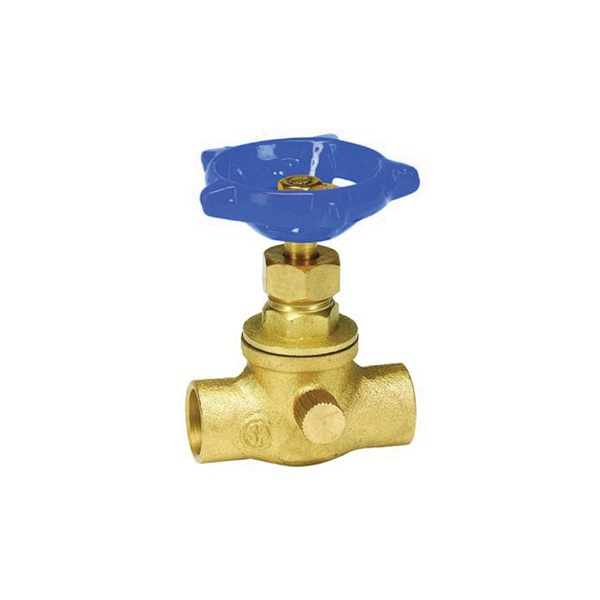 Homewerks 230-4-12-12 Stop Valve, 1/2 in Connection, 200 psi Pressure, Brass Body