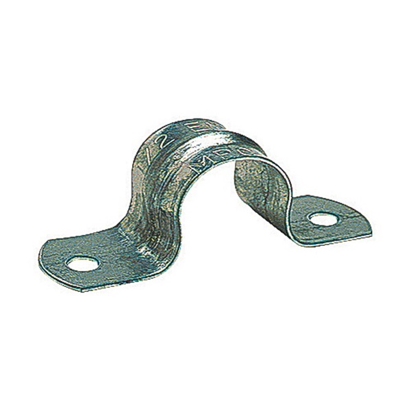 Steel City TS904-1 Conduit Strap, 1-1/4 in, Steel, Silver, Zinc-Plated