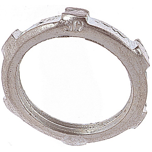 Steel City LN103-1 Locknut, 1 in, Steel, Zinc