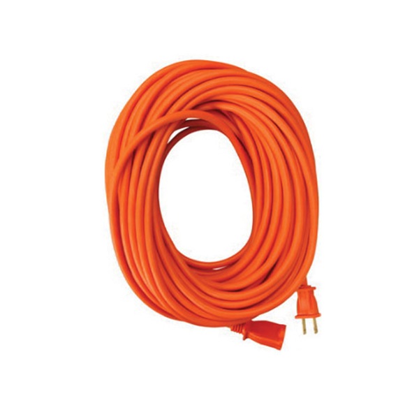 02208ME Round Extension Cord, 16 AWG Cable, 50 ft L, 13 A, 125 V, Orange
