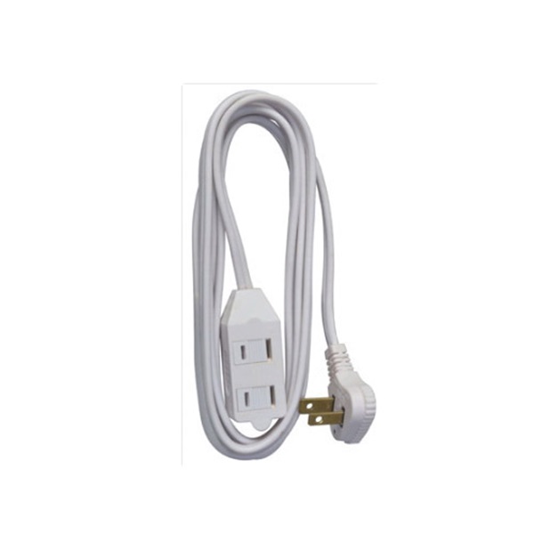 Master Electrician 09417ME Extension Cord, 16 AWG Cable, Cube Tap, 7 ft L, 13 A, 125 V, White