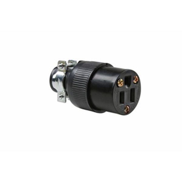Pass & Seymour 114GMCCC Plug and Connector, 2-Pole, 15 A, 125 V, NEMA: NEMA 5-15R, Black, 3-Wire