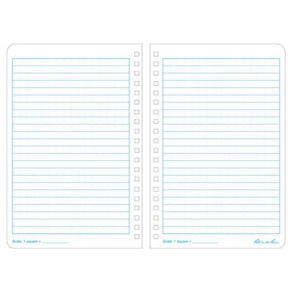 Rite in the Rain 273 Notebook, Universal Pattern Sheet, 4-5/8 x 7 in Sheet, 32-Sheet, White Sheet - 2