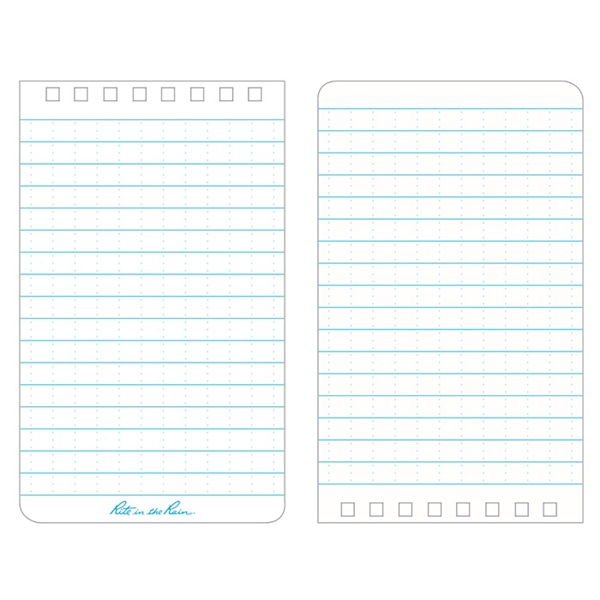 Rite in the Rain 235 Pocket Sized Notebook, Universal Pattern Sheet, 3 x 5 in Sheet, 50-Sheet, White Sheet - 2