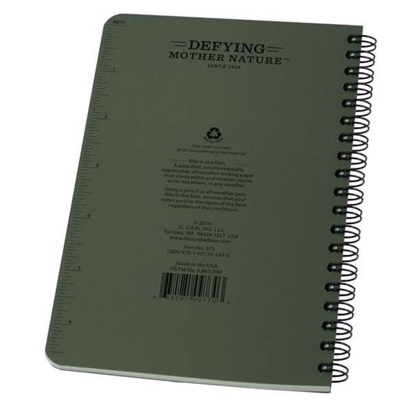 All Weather Notebook, Rite in the Rain, Green - 4