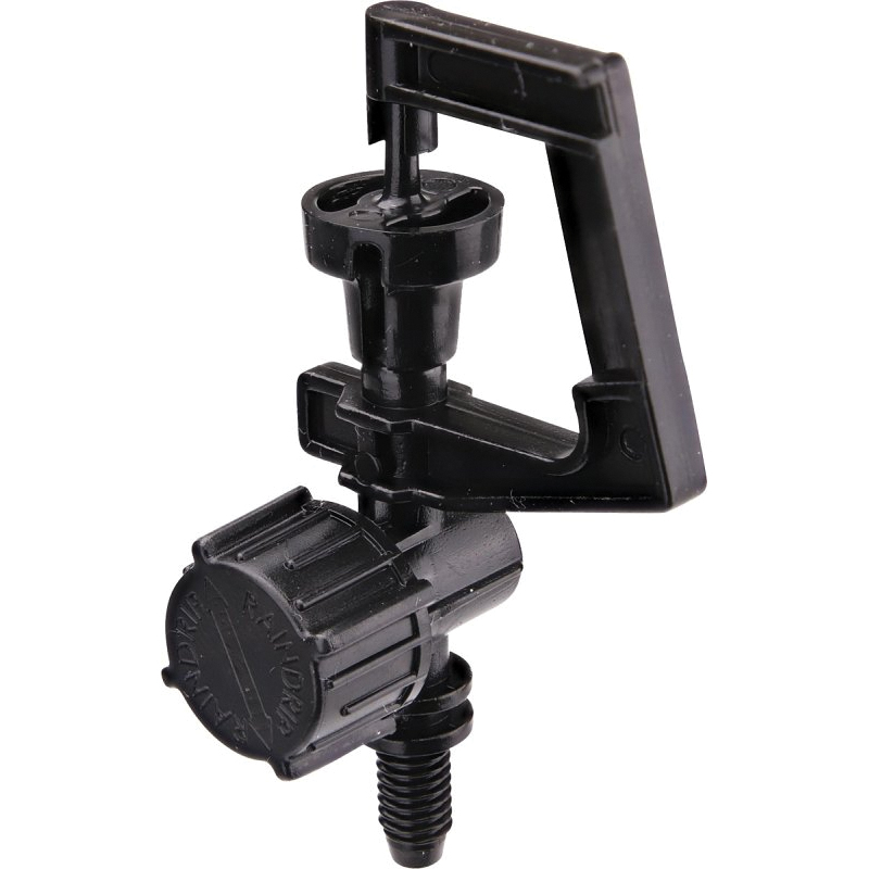 Rotary Sprinkler, Raindrip, #10-32 Connection, NFT, 15 sq-ft, Full, Plastic, 10pk - 1