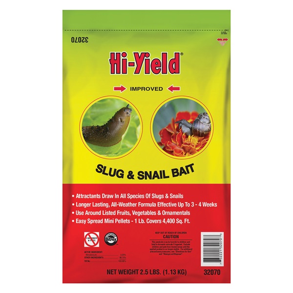 Hi-Yield 32070 Slug and Snail Bait, Pellet, 2.5 lb