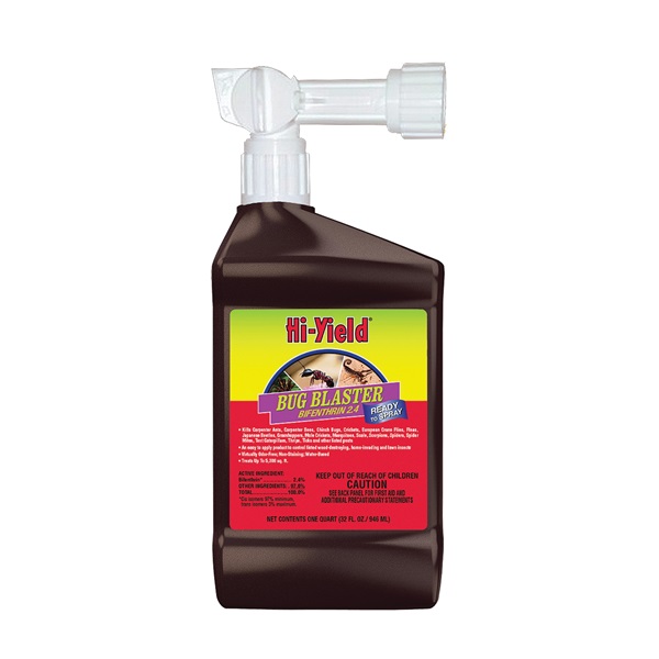 Hi-Yield Bug Blaster 32297 Bifenthrin 2.4 Insecticide, Liquid, Spray Application, Outdoor, 32 oz