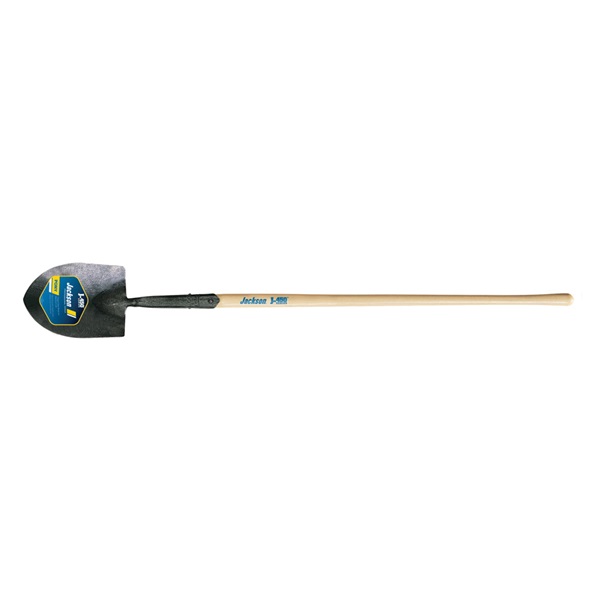 Pony J-450 1259100 Irrigation Shovel, 8 in W Blade, Steel Blade, Hardwood Handle, Straight Handle