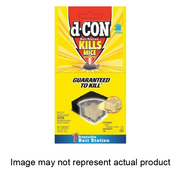 d-CON 1920094004 Mice Bait Station, 0.7 oz Bait, Green